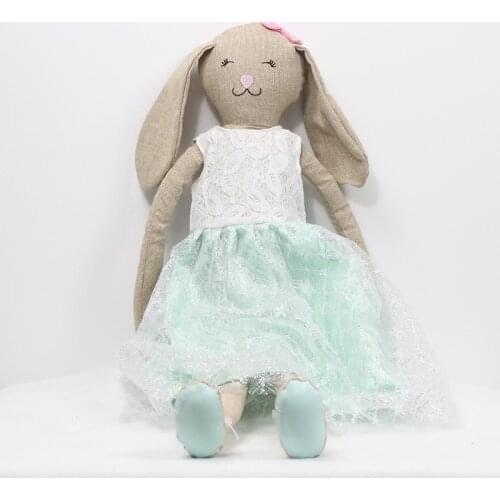 Hot Toys The Bunny Plush Regular Animal Solid Baby Toy Party Birthday Kids Gifts Rabbit Sleeping Comfort Soft doll Toy Stuffed