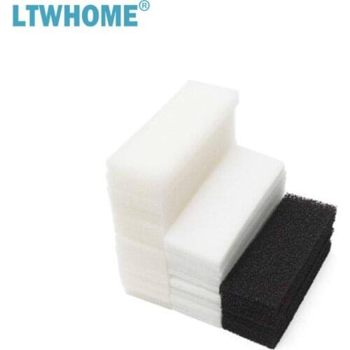 LTWHOME Compatible Foam Carbon Polyester Filter Pads Set Fit for Fluval 4 Plus + Filter