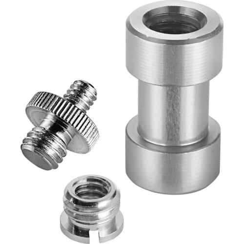 3 Pieces 1/4" 3/8"Metal Threaded Screw Converter Adapter for DSLR Camera/Tripod/Shoulder Rig/Light Stand/Camera Cage