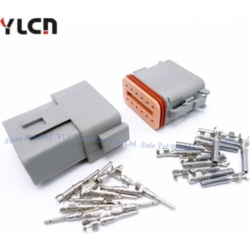 Brand New 1 Set Kit Car Parts 12 Pin/ Way Auto Sealed Electric Wire Connector Plug Set Waterproof DT06-12S Wholesale