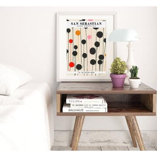 Jazz Festival Poster Print San Sebastain Poster Music Portrait Canvas Decorative Painting Abstract Wall Picture For Living Room