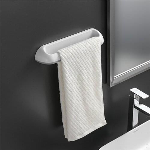 1 Piece Multifunction Simple Wall-mounted Bathroom Towel Rack Toilet Kitchen Storage Shelf Home Supplies