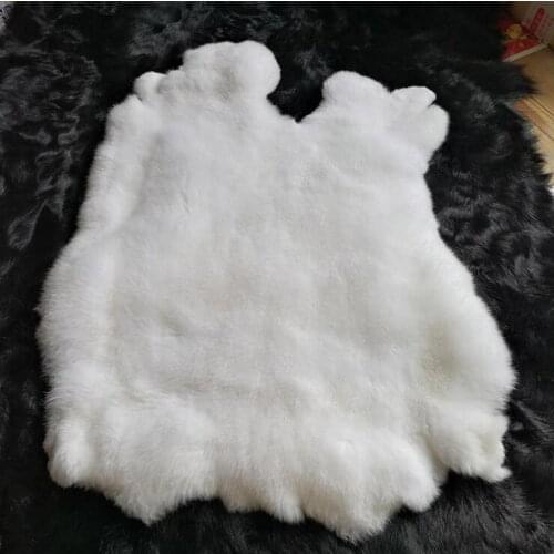 Good Quality Real Rex Rabbit Fur Pelt Genuine Rabbit Fur Fluffy Leather Fur Fabric Diy Handmade Sewing Material Home Decoration