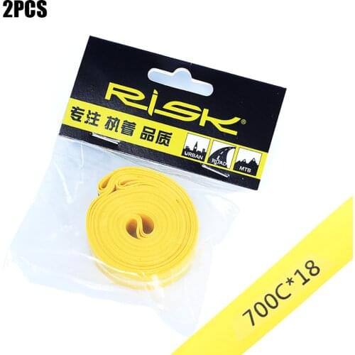 RISK 2pcs Bike Rim Tape Puncture Pad Road Bike Tire Liner Tube Wheel Rim Strip PVC Tire Guard Protector for MTB
