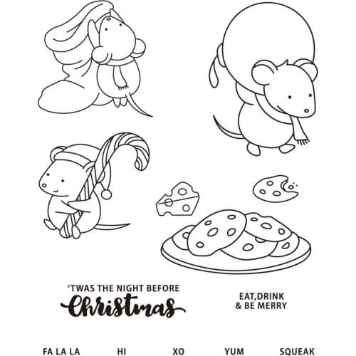 Christmas Transparent Clear stamps and metal cutting dies DIY Silicone Seals Scrapbooking