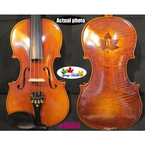 Hand-made SONG Maestro inlayed maple leaf Guarneri style 15 1/2" viola #9605