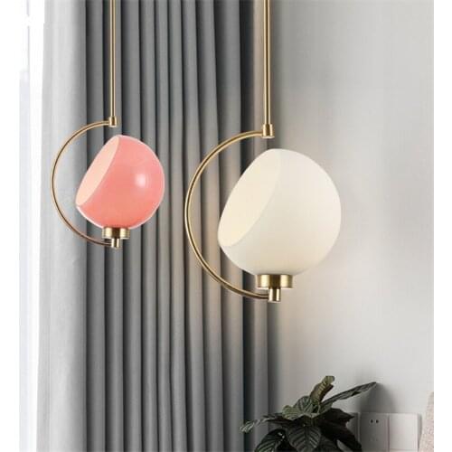 Modern Creative Straight Tube Glass Pendant Lights Nordic Bedroom Restaurant Dining Room Bar LED Luxury Hanging Lights Lighting