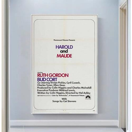 V1000 Harold and Maude (3) Vintage Classic Movie Wall Silk Cloth HD Poster Art Home Decoration Gift