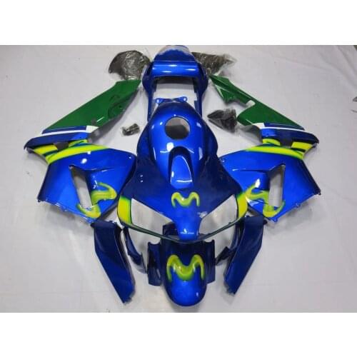 WHSC ABS INJECTION MODEL MOTORCYCLE Plastic Gloss Blue Gloss Black Color Full Fairings Kit For HONDA CBR600rr 2003 2004