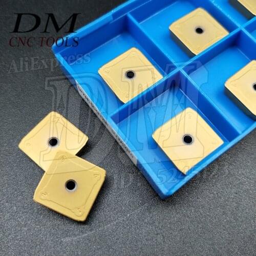 10PCS SPKN1504EDSR-SU NC010 Carbide Milling Inserts CNC Lathe Cutting Inserts Square Indexable Turning Inserts for steel parts