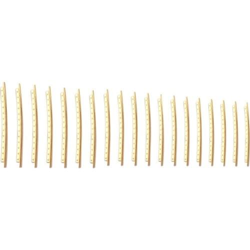 19PCS Guitar Frets Wire 2.2mm Brass Guitar Frets Wire Fingerboard for Classical Acoustic Guitar Fret Wires Accessories
