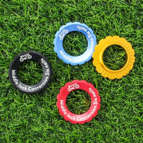Six-nail Center Lock Adapter CNC Centerlock to 6-hole Adapter Aluminum Alloy Durable MTB Accessories