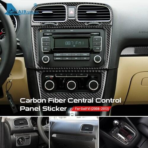 AIRSPEED LHD RHD for Volkswagen VW Golf 6 GTI MK6 2008-2013 Accessories Carbon Fiber Sticker Special Car Interior Trim Styling