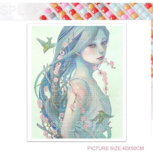 Diamond Painting Anime Figure Bird Square Diamond Round Diamond Decoration Customizable Wall Art Decoration for Living Room