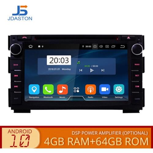 JDASTON Android 10.0 Car Multimedia Player For Kia Ceed 2009 2010 2011 2012 2 Din Car Radio GPS Navigation DVD WIIF Stereo Audio