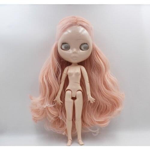 Free Shipping big discount RBL-693EJ DIY Nude Blyth doll birthday gift for girl 4color big eye doll with beautiful Hair cute toy