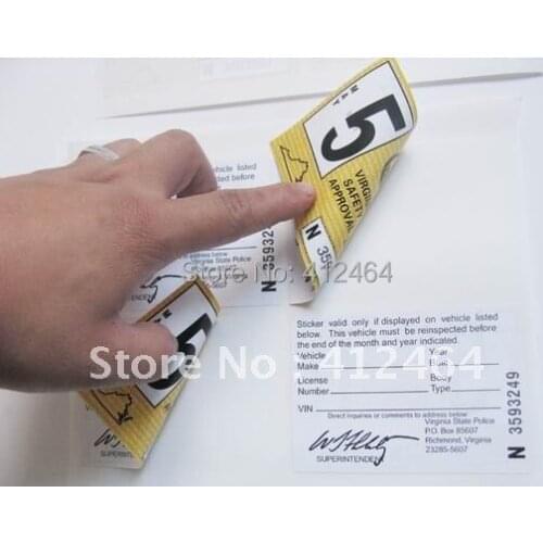 Double side label/sticker both sides printed adhesive stickers