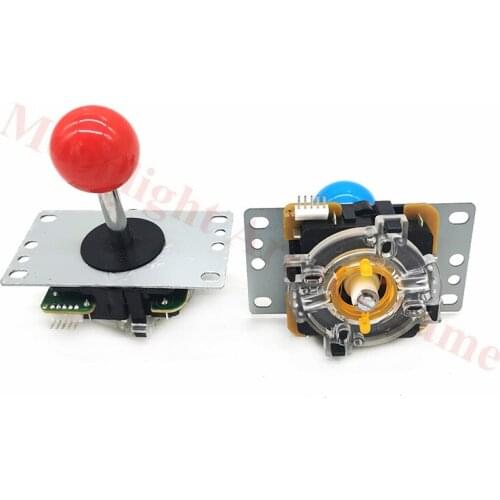 2 PCS Copy Sanwa 5Pin 8Way Joystick With Round restrictor For Arcade Game Console High Quality Multi Color Red Blue Yellow Green