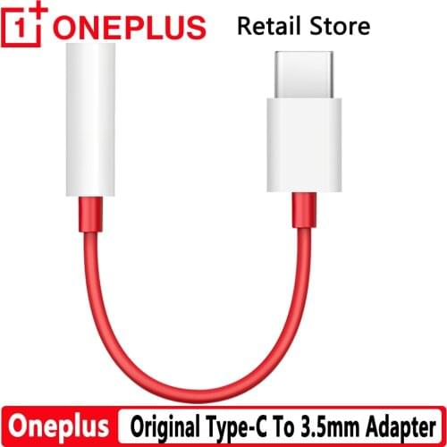 Original OnePlus Type-C to 3.5mm Earphone Jack Adapter Converter Cable For One Plus 1+OP 8T 8 8 Pro 7 Pro 7T Pro 6T Nord