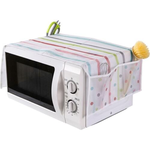 Kithen Microwave Oven Dust Cover Printer Waterproof Oil proof Dustproof Storage Bags Decorative Covers Organizer