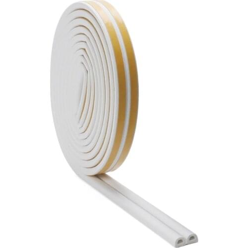 5/10m Foam Draught Excluder Seal Strip Tape Self Adhesive Draft Weather Seal Strip Insulation Door Window Insulation Tools