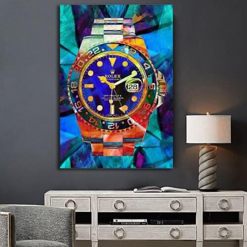 Modular HD Printed Pictures Wall Artwork Colorful Watch Canvas Paintings Nordic Style Home Decoration Posters For Living Room