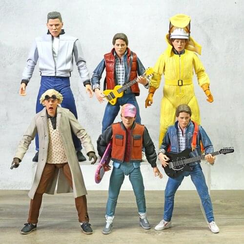 NECA Back to the Future Ultimate Marty McFly Biff Tannen Doc Brown Action Figure Toy