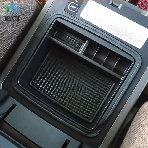Non-Slip Central Armrest Container Stowing Box Refrigerator Cover Mat For toyota Land Cruiser Prado FJ150 FJ 120 FJ120 2003-2019