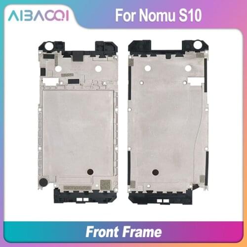 New Original Front Frame Replacement + Back Cover Logo For Nomu S10 Phone