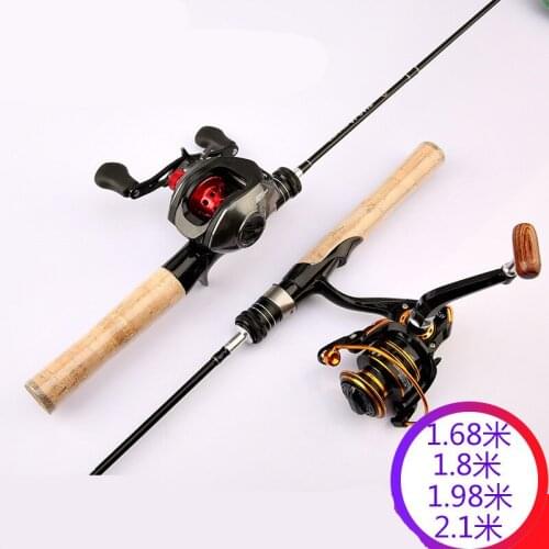 New UL Power 1.68m 1.8m 1.98m 2.1m Carbon Fishing Rod Spinning Casting Lure Rod Lure Wt:1-7g ​line Wt:1-5LB Carp Fishing Tackle