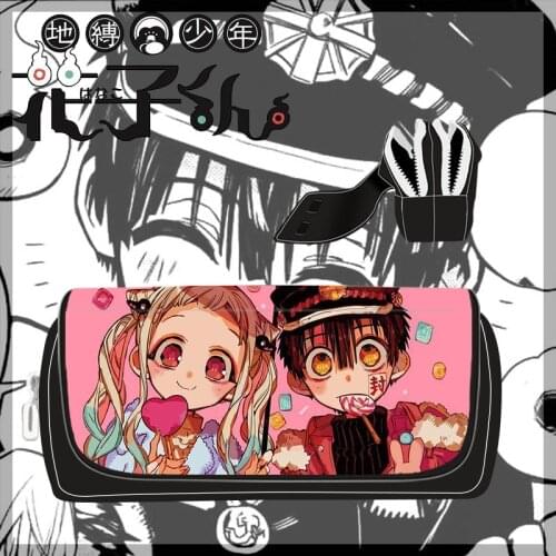 Anime Jibaku Shounen Hanako kun Nene Yashiro Cosplay High Capacity Stationery Students Pen Bag Pencil Case Cosmetic Bags Gift