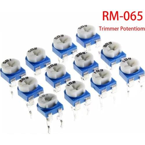20pcs RM065 Trimpot Trimmer Potentiom Variable Resistor RM-065 103 10K 1M 500K 200K 100K 50K 20K 10K 5K 2K 1K 500R 200R 100R