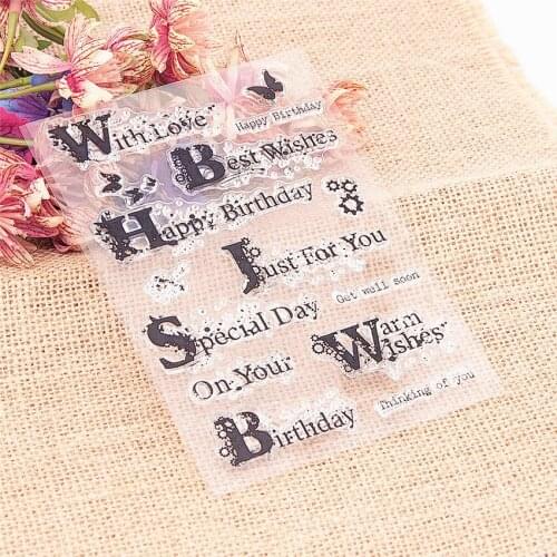 10.5*15CM Text paragraph Transparent Clear Stamps / Silicone Seals Roller Stamp For DIY Scrapbooking Photo Album/Card Making