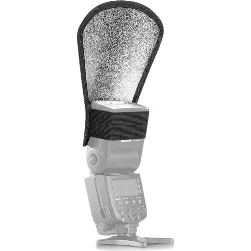 Neewer Flash Diffuser Silver/White Reflector for Nikon Speedlite SB-600/800/900/Canon 380EX/430EX/550EX/580EX/Vivita Flash