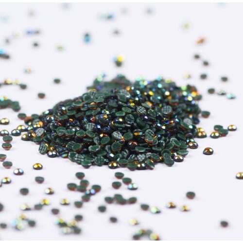 Multi-color Crystal AB Hot Fix Rhinestone Crystal Super Glitter Strass Iron On Rhinestones For Nail Art Fabric Garment Decor diy