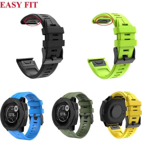 JKER Silicone Watch Strap for Garmin Instinct Quick Release Sport Replacement Strap Easy Fit Watch For Fenix 5 5 Plus Watchband
