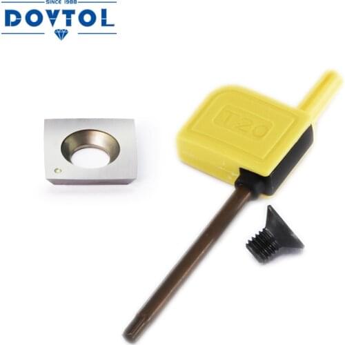 15mm Square Carbide Cutter Inserts 6" Radius Replacement for Woodworking Spiral Helical Planer Head and Lathe Turning Tools 1pcs