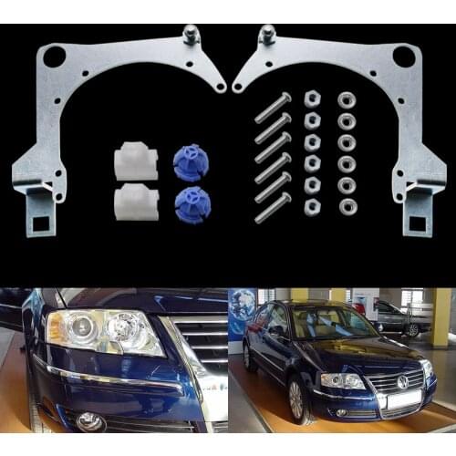 Taochis Car-Styling Frame Adapter Module DIY Bracket Holder for VW Volkswagen Passat 05-08 Type Hella 3 5 Projector Lens