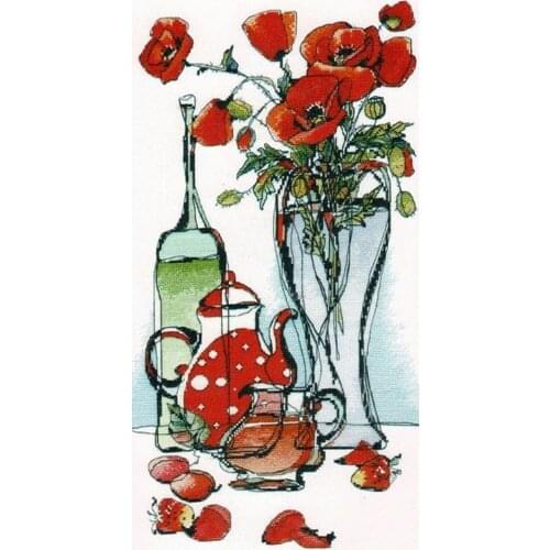 Customzied Embroidery Glass Fantasy 3 Counted Cross Stitch Tree Skirt Kit with 100% Cotton Floss & Free Shipping for Wall Decor