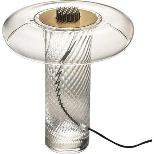 Postmodern Studio Model Room Bedroom Bedside Table Lamp Glass Creative Simple Desk Study Room Hotel Table Lamp