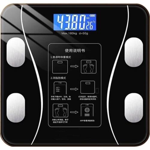 Smart Scale With Wireless Connection Body Weight And Body Weight BMI Body Fat Muscle Mass Water Weight Battery Type