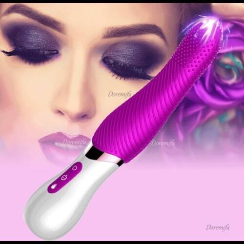 Vibrator Simulation Tongue Shape Heating Function Stick Female Swing Masturbator Vagina Flirting Massager Adult Products Sex Toy