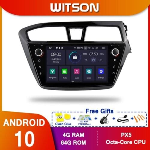 WITSON! Android10 Octa core PX5 CAR DVD player For HYUNDAI I20 2014-2017 ( RHD ) IPS 4GB RAM 64GB ROM CAR GPS NAVIGATION