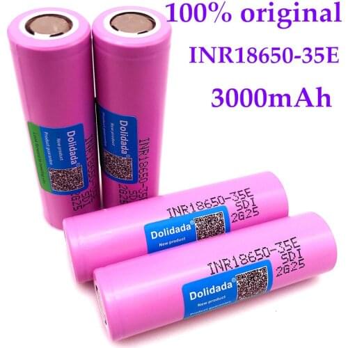 4-20PCS 100% Original For samsung 18650 3500mAh 20A discharge INR18650 35E 18650 battery Li-ion 3.7v rechargable Battery