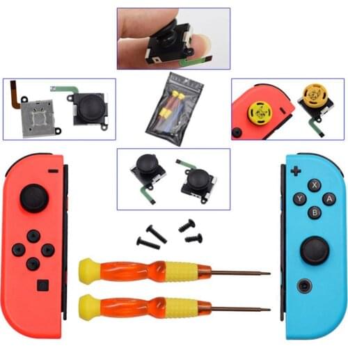 2 Set N-Switch Handle rocker set Joy-Con disassembly tool switch screwdriver tweezers crowbar-hat NS repair kit