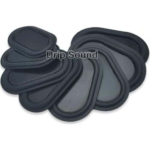 2pcs 20x40/40x70/42x78/50x80/59x88mm Elliptical Speaker Passive Radiator Auxiliary Bass Woofer Rubber Vibration Plate