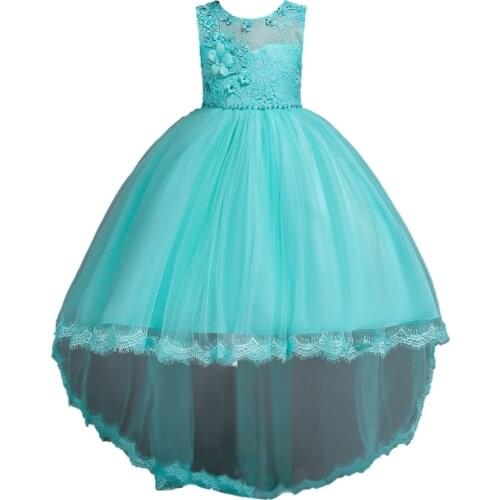 2018 Tulle Lace Infant Toddler Pageant White Flower Girl Dresses for Weddings and Party First Communion Dresses For Girls