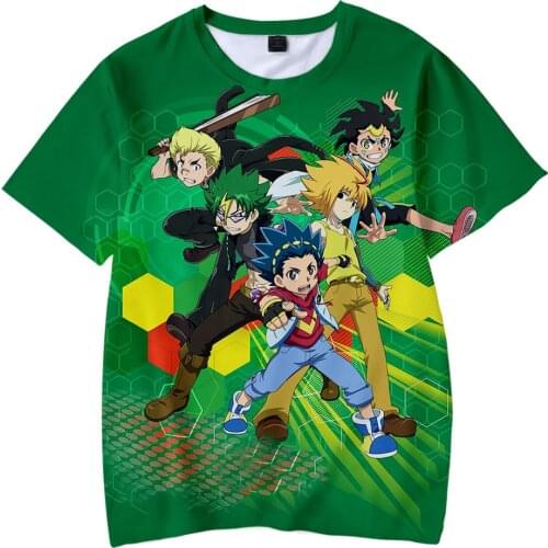 2019 kids T Shirt Beyblade Burst Evolution 3D Casual t-shirt boys girls short sleeve tshirt Harajuku Summer Children clothes