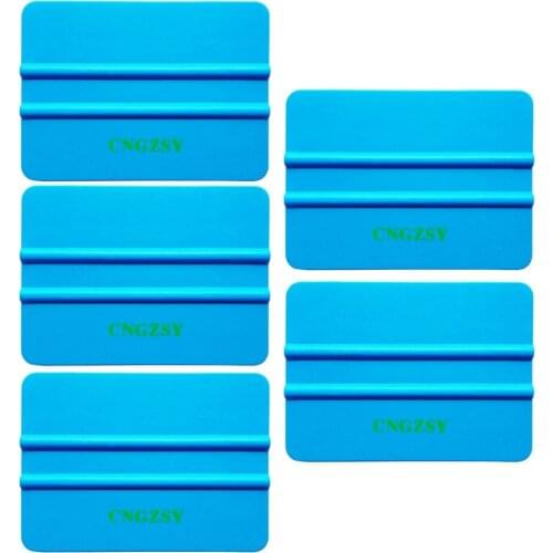 5pcs professional 3M blue soft squeegee vehicle window protective vinyl film tinting wraps car sticker scraper film tools 5A16