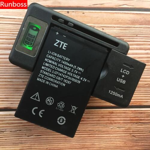 1400mAh Li3714T42P3h765039 For ZTE Blade Q3 T230 AF3 T220 A3 T221 A5 AF5 A5 Pro Cell Phone Battery With LCD Charger